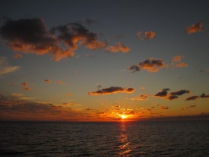 Sunset from Rainbow Cay on Eleuthera